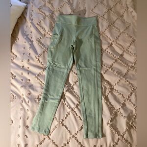 art class Green Kids Leggings